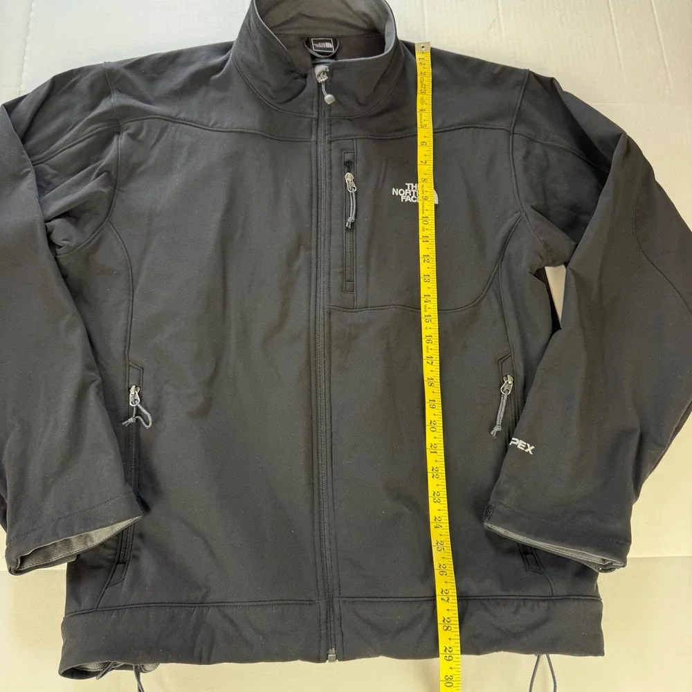The North Face Apex Bionic Softshell Jacket Black Mens XL Full Zip Fleece Lined
